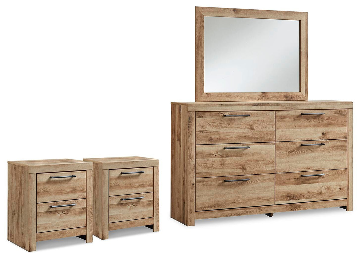 Hyanna Dresser, Mirror and 2 Nightstands