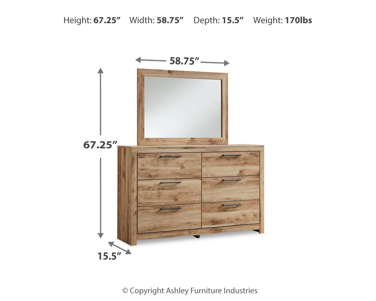 Hyanna Panel Storage Bed, Dresser, Mirror and Chest