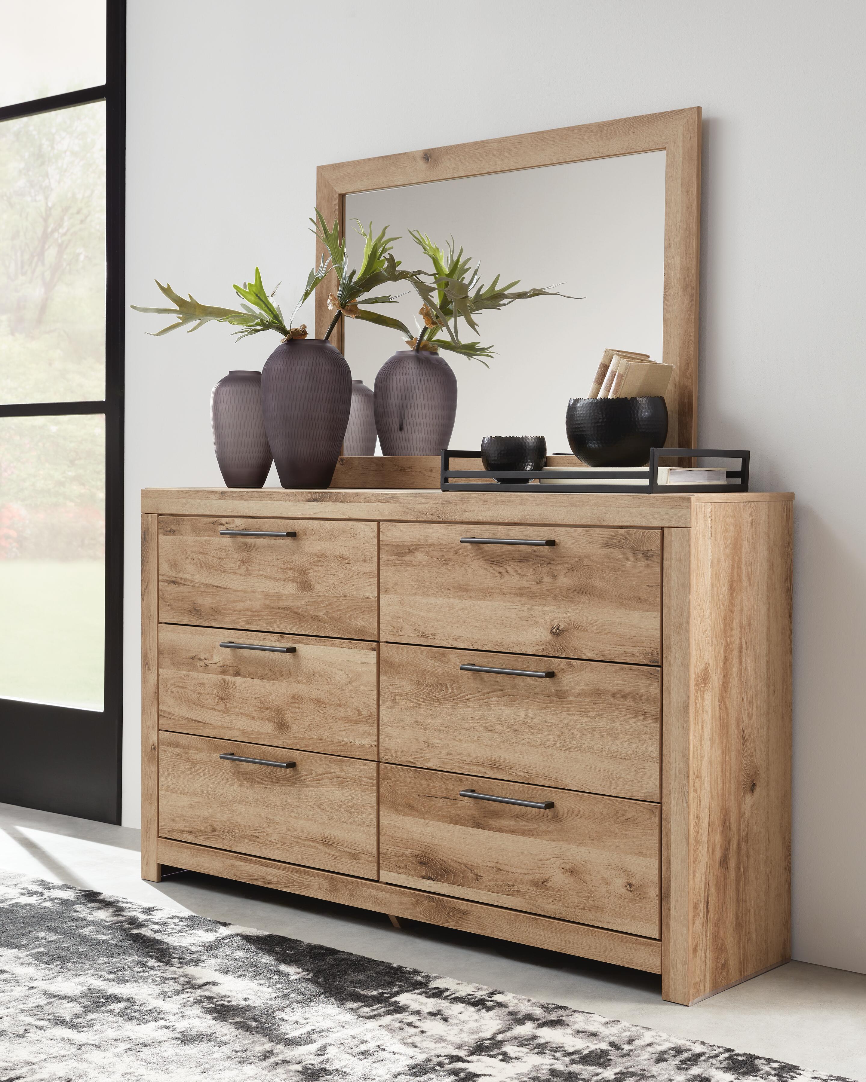 Hyanna Panel Bed, Dresser, Mirror, Chest and Nightstand