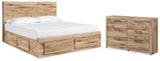 Hyanna Panel Storage Bed and Dresser