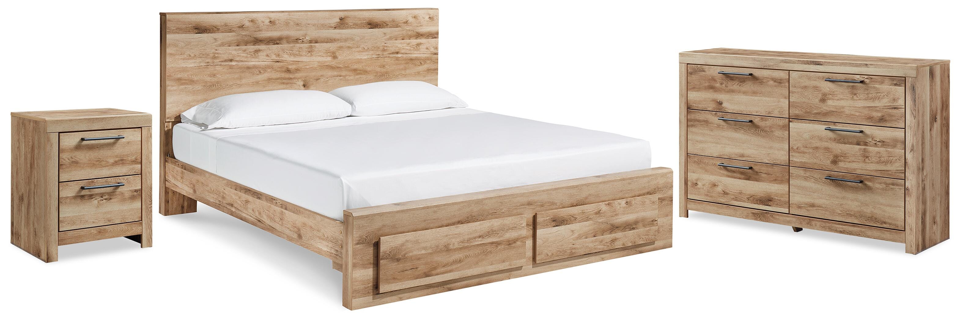 Hyanna Panel Storage Bed, Dresser and Nightstand
