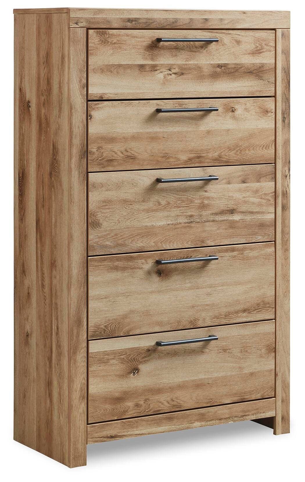 Hyanna Panel Storage Bed, Dresser, Mirror and Chest