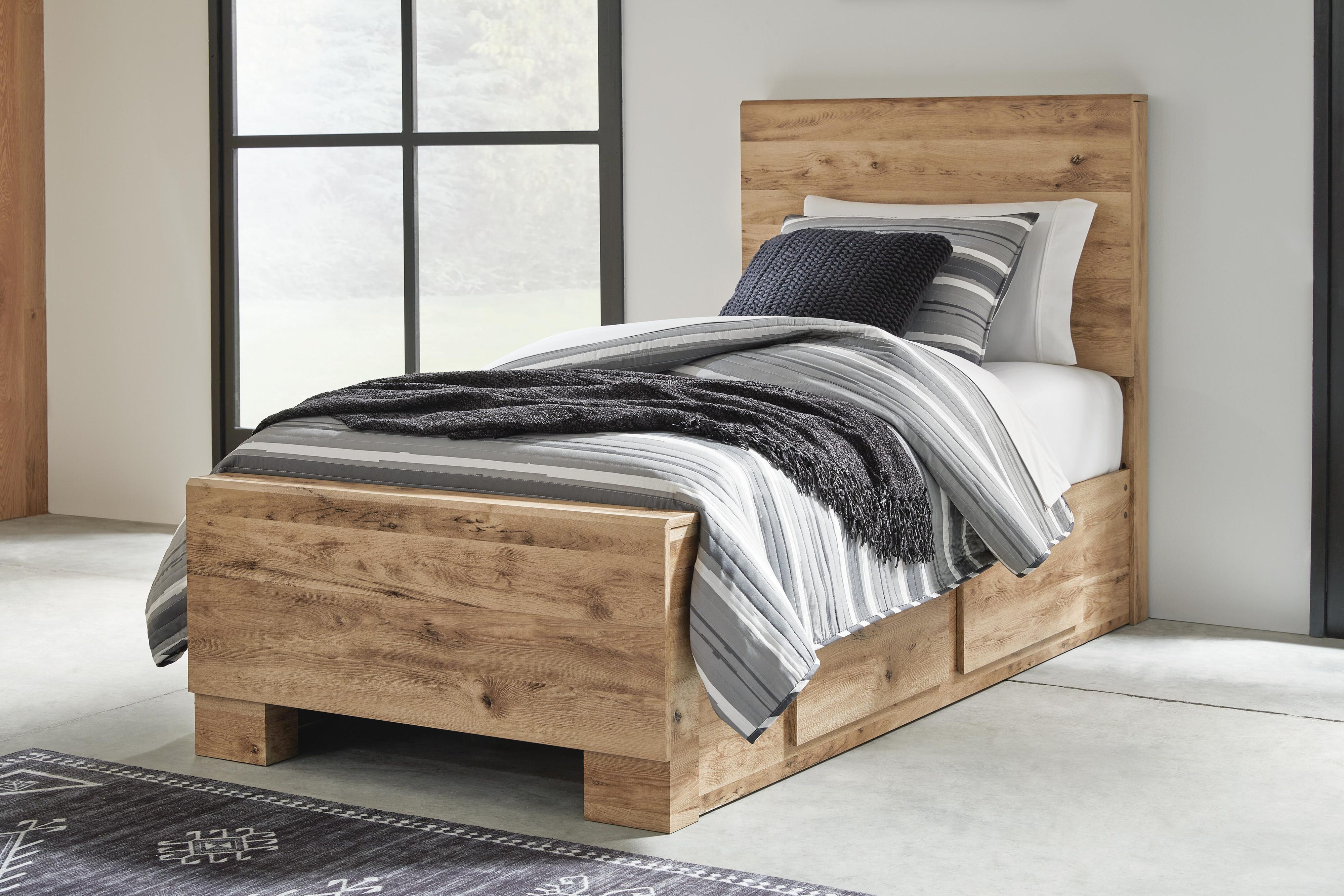 Weston Panel Bed with 2 Side Storage
