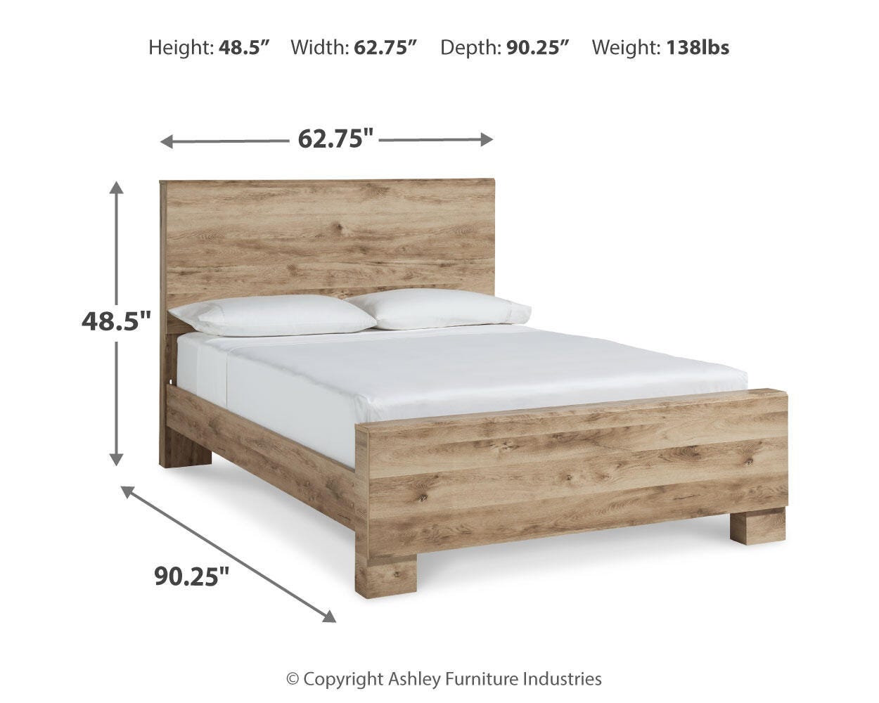 Hyanna Panel Bed, Dresser, and Nightstand