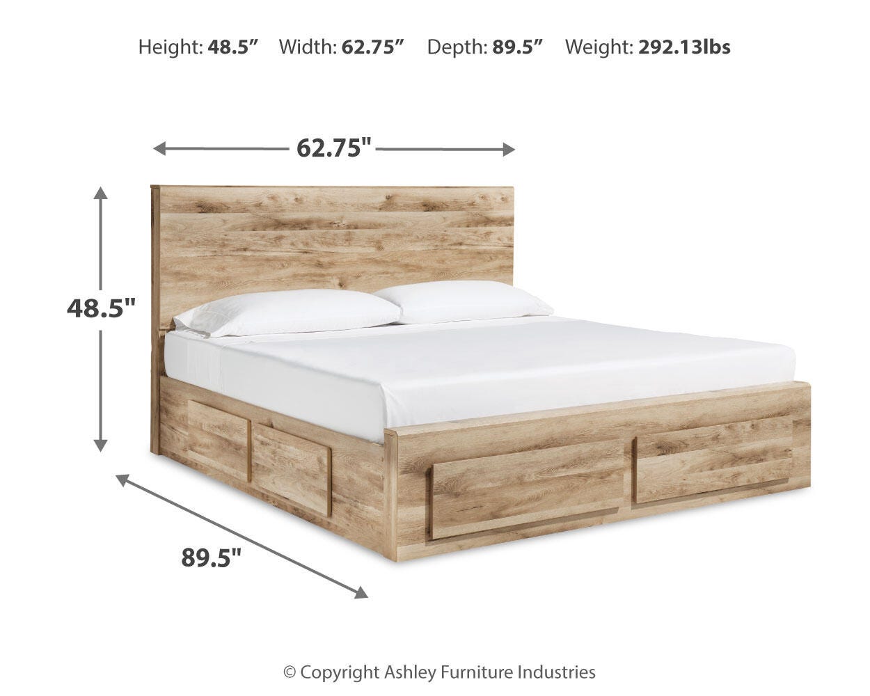 Hyanna Panel Storage Bed, Dresser and Nightstand