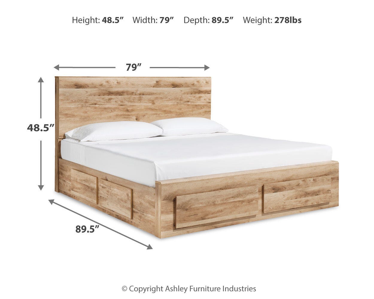 Hyanna Panel Storage Bed, Dresser, Mirror and Chest