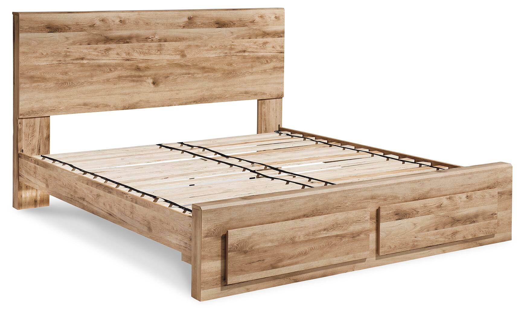 Hyanna Panel Storage Bed, Dresser, Mirror and Nightstand