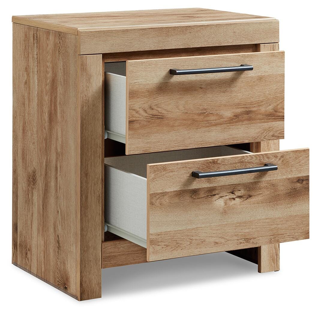 Hyanna Panel Bed and Nightstand