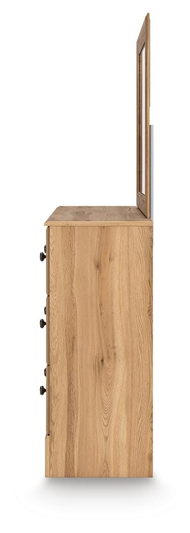 Aleaport Panel Bed, Dresser and Mirror