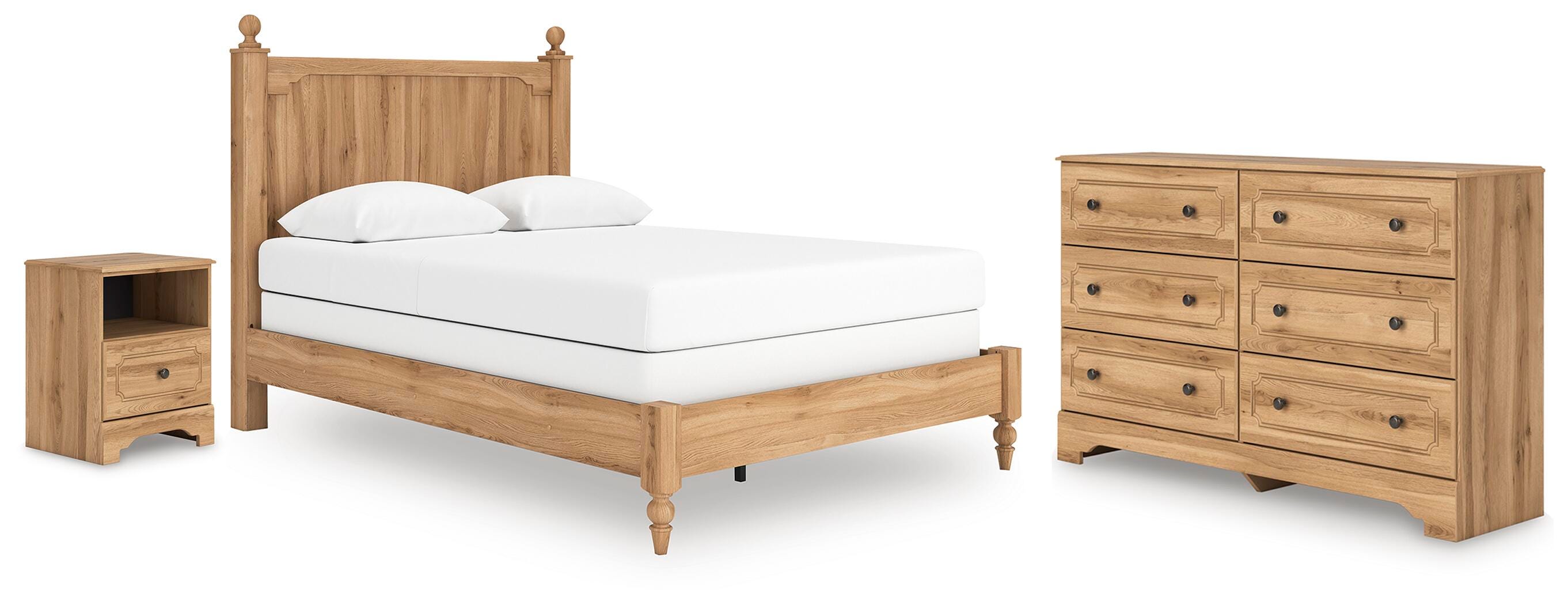 Aleaport Panel Bed with Dresser and Nightstand