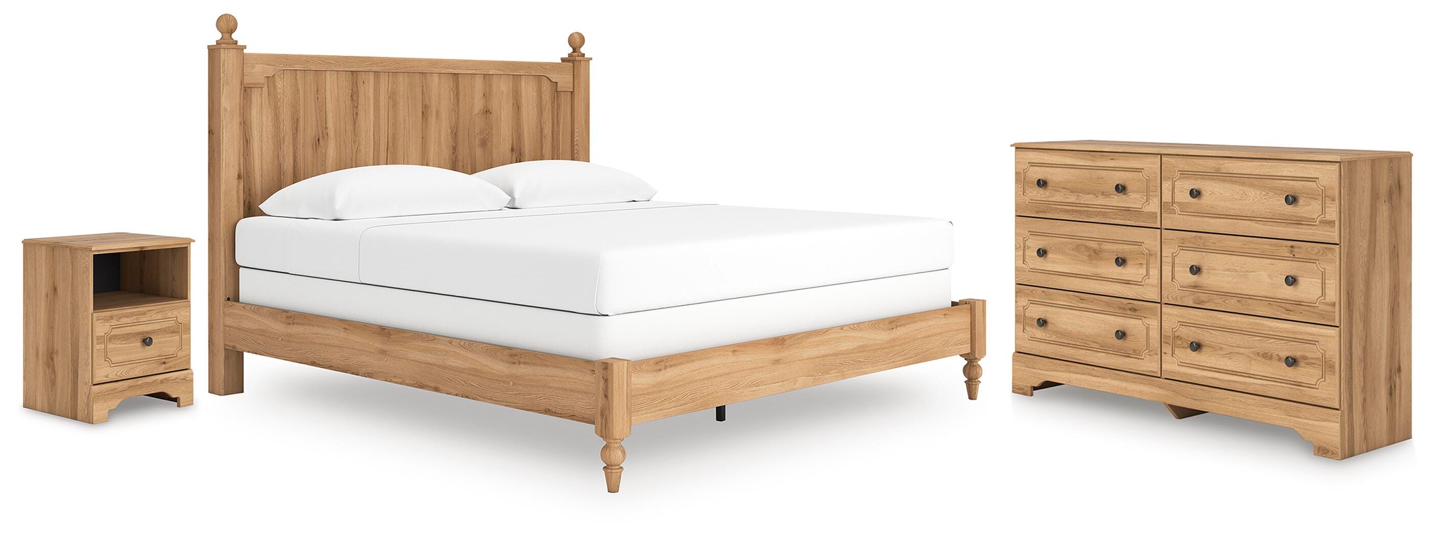 Aleaport Panel Bed with Dresser and Nightstand