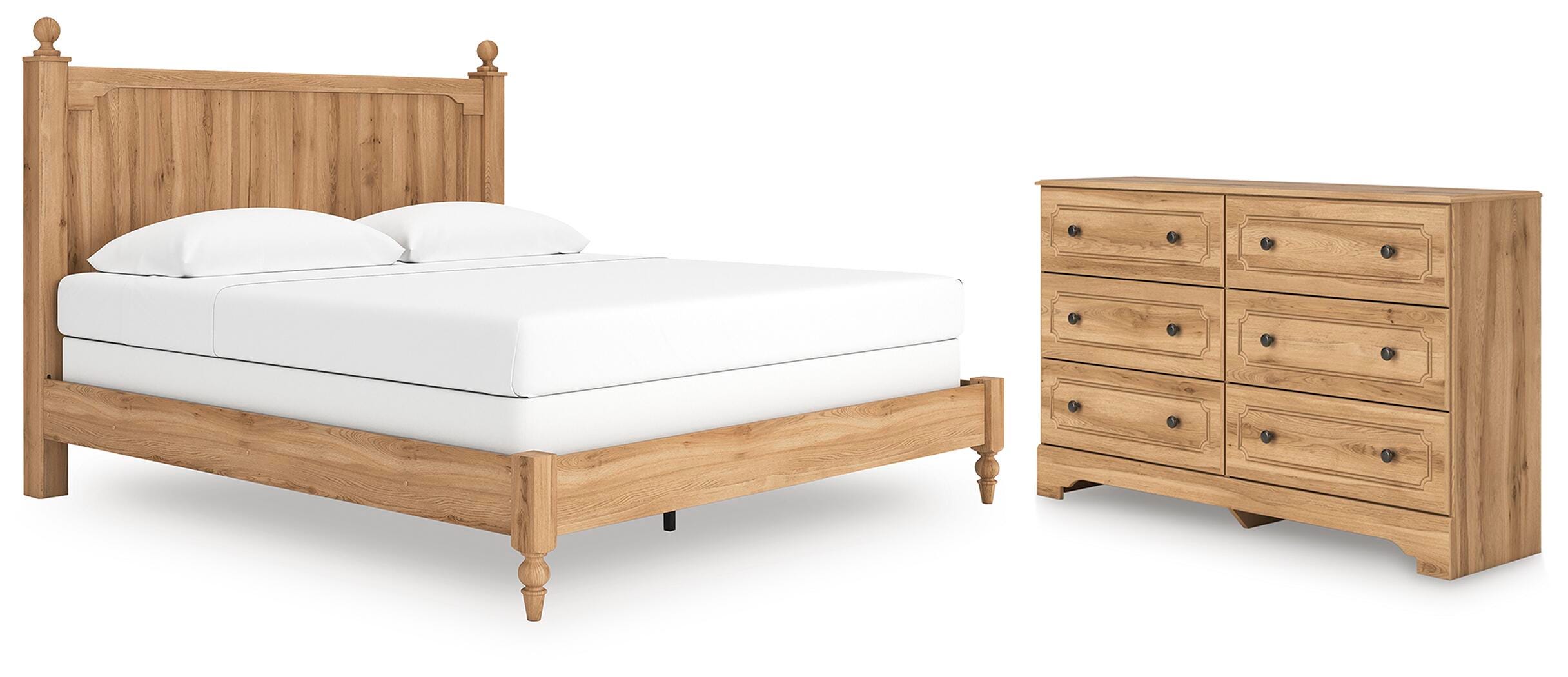 Aleaport Panel Bed with Dresser