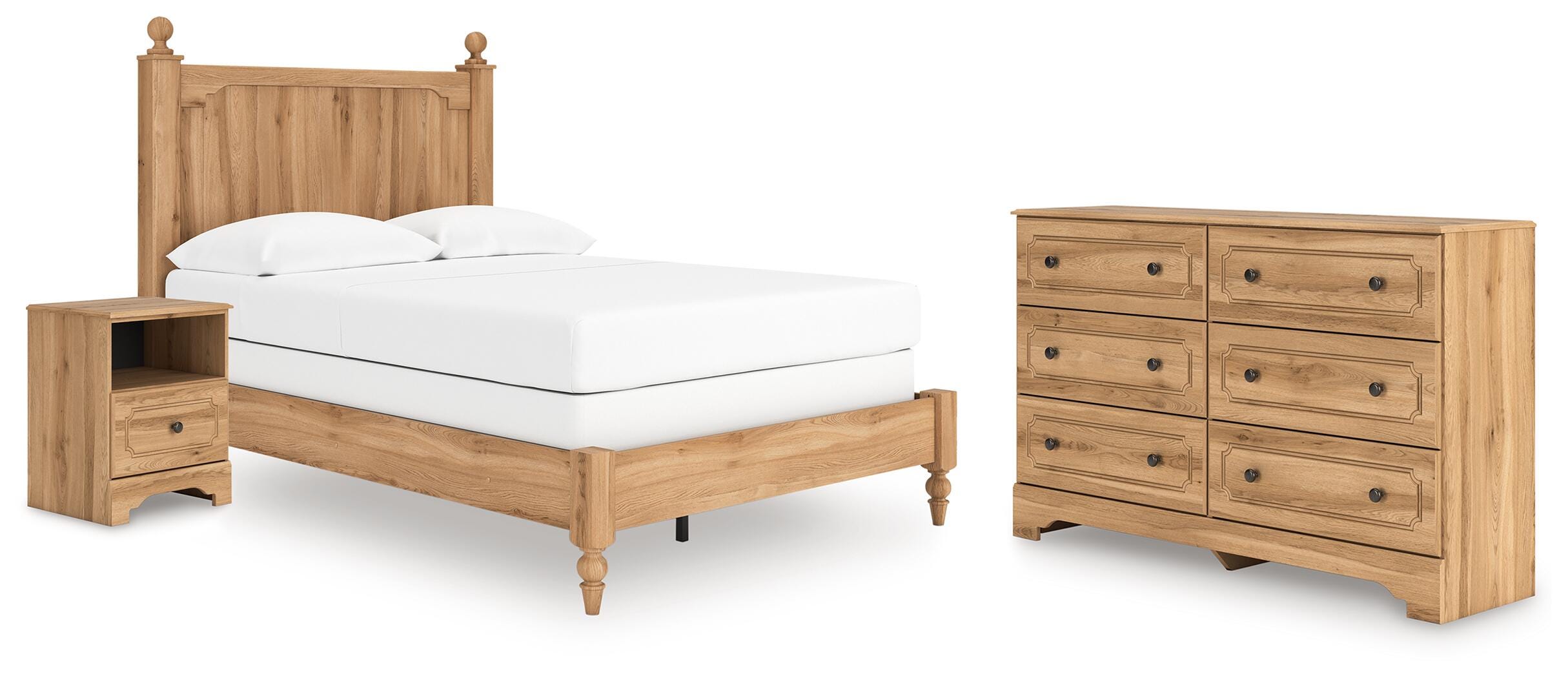 Aleaport Panel Bed with Dresser and Nightstand