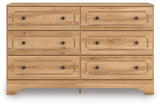 Aleaport Panel Bed with Dresser and Chest