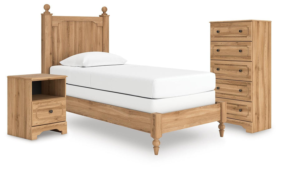 Aleaport Panel Bed with Chest and Nightstand