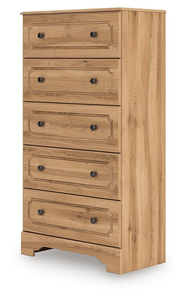Aleaport Panel Bed with Dresser and Chest