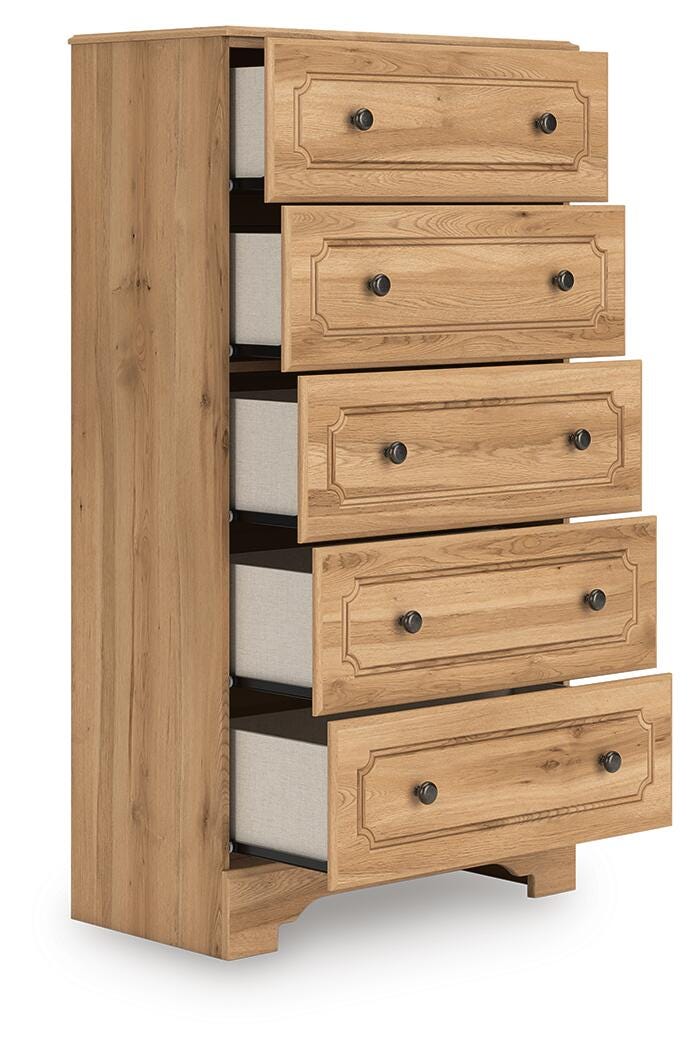 Aleaport Panel Bed with Chest and Nightstand