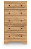Aleaport Panel Bed with Chest and Nightstand