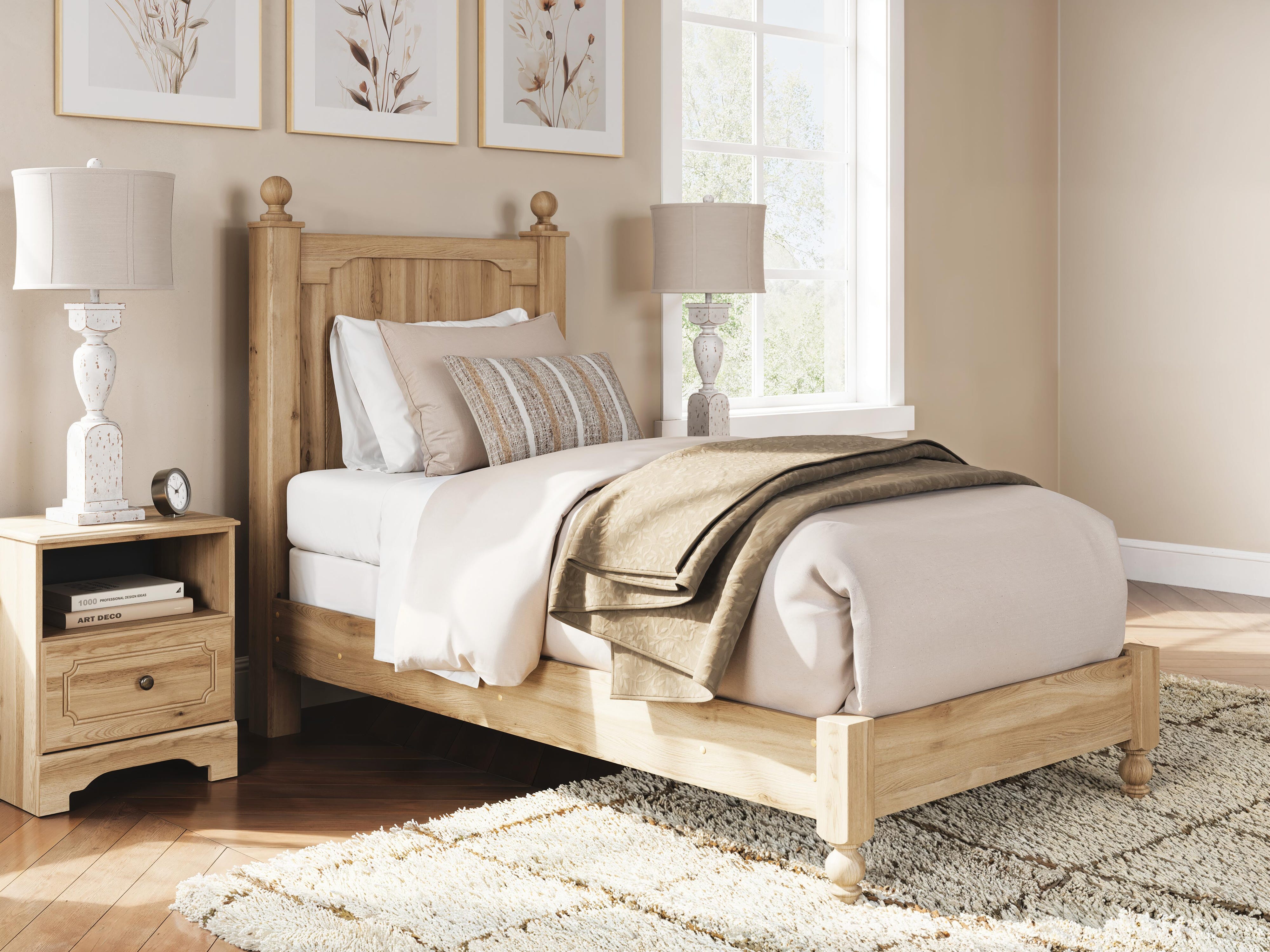 Aleaport Panel Bed with Dresser and Chest