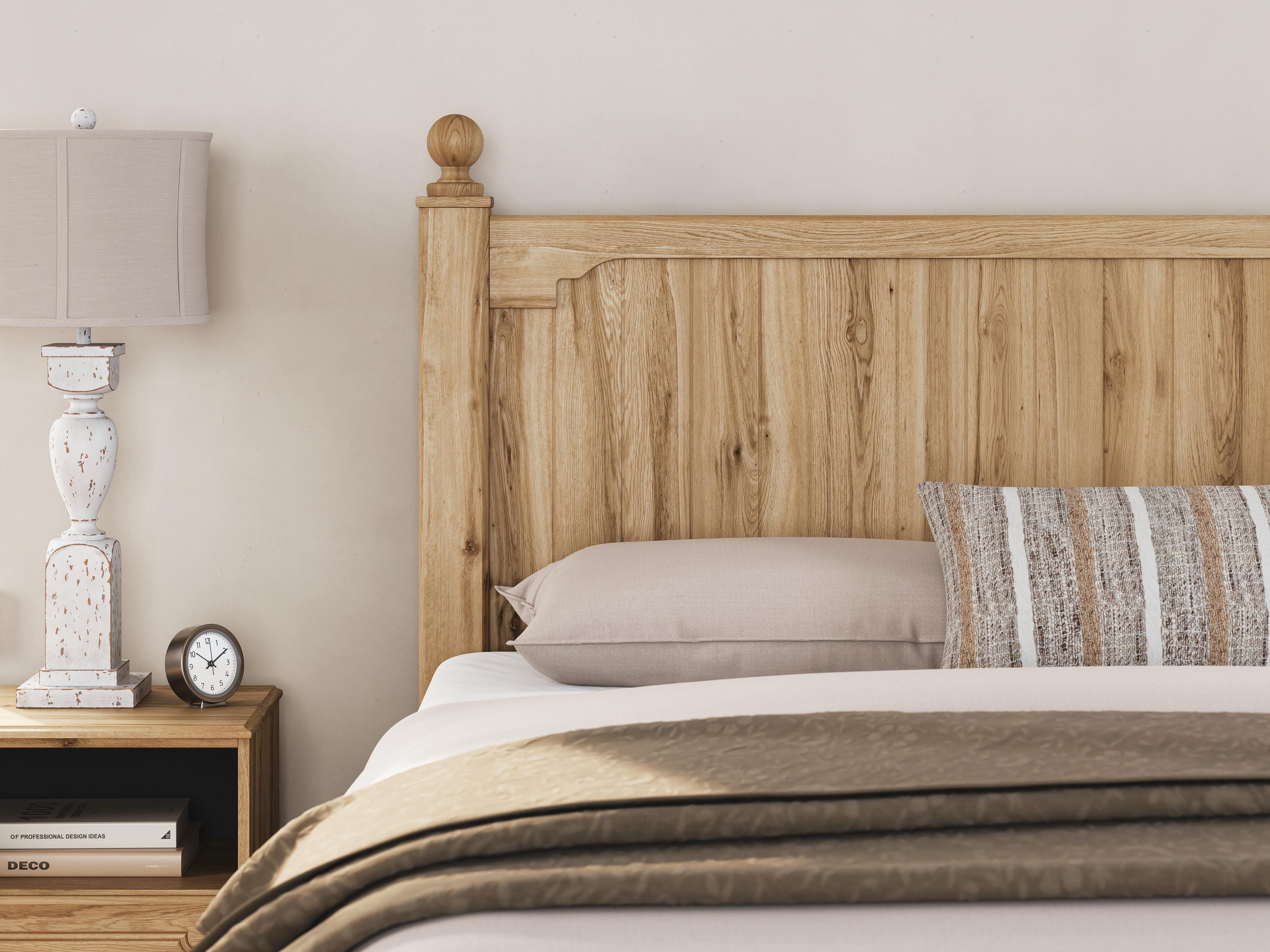 Aleaport Panel Bed, Dresser and Mirror