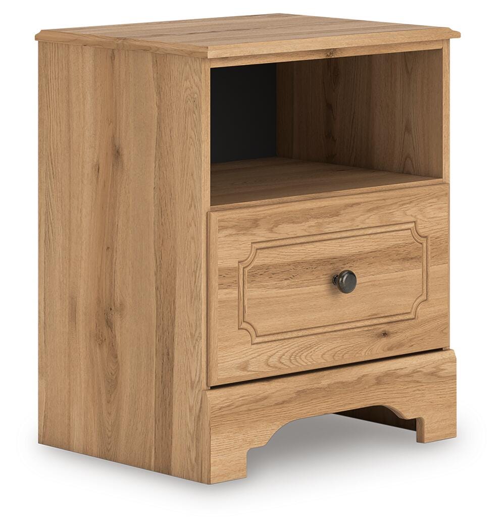 Aleaport Panel Bed with Mirrored Dresser and Nightstand