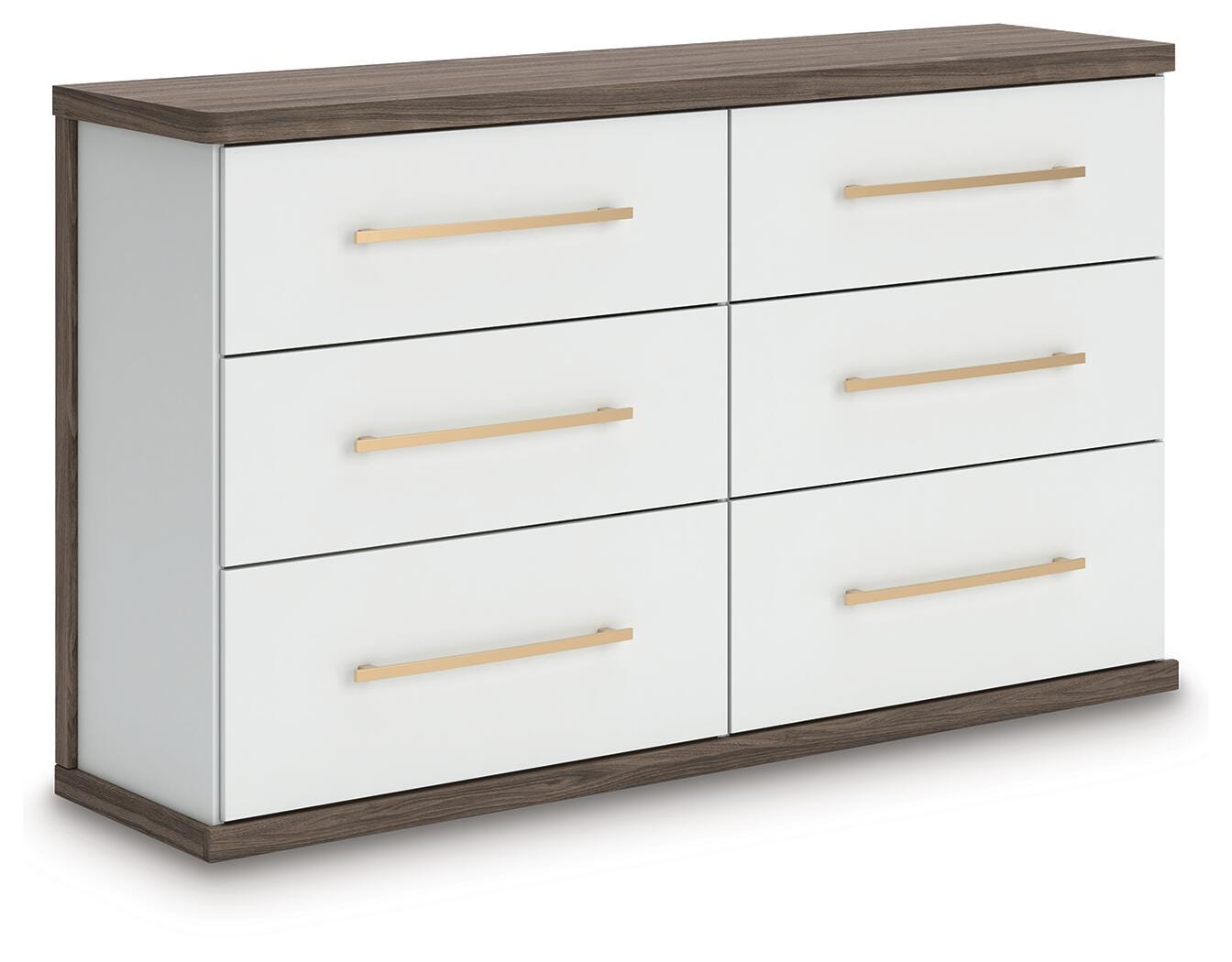 Kendanport Upholstered Bed, Dresser and Nightstand