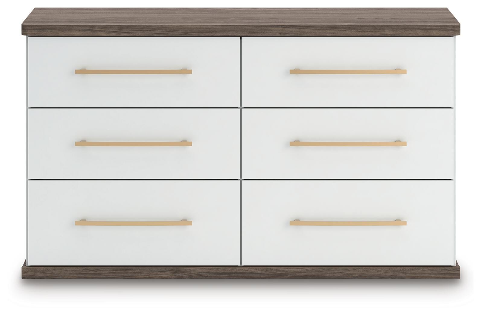 Kendanport Upholstered Bed, Dresser and Nightstand