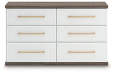 Kendanport Upholstered Bed, Dresser and Nightstand