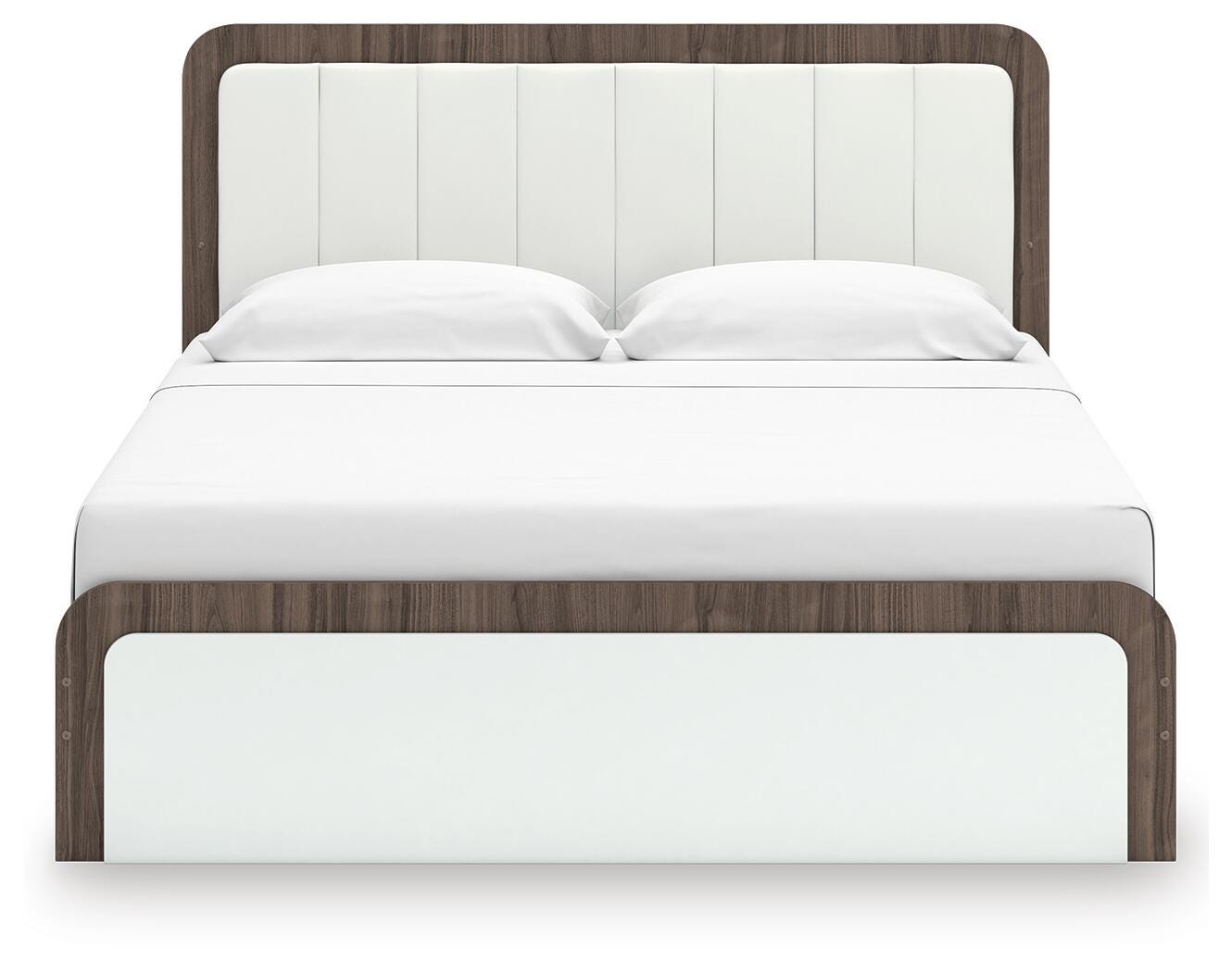 Kendanport Upholstered Bed, Dresser and Nightstand