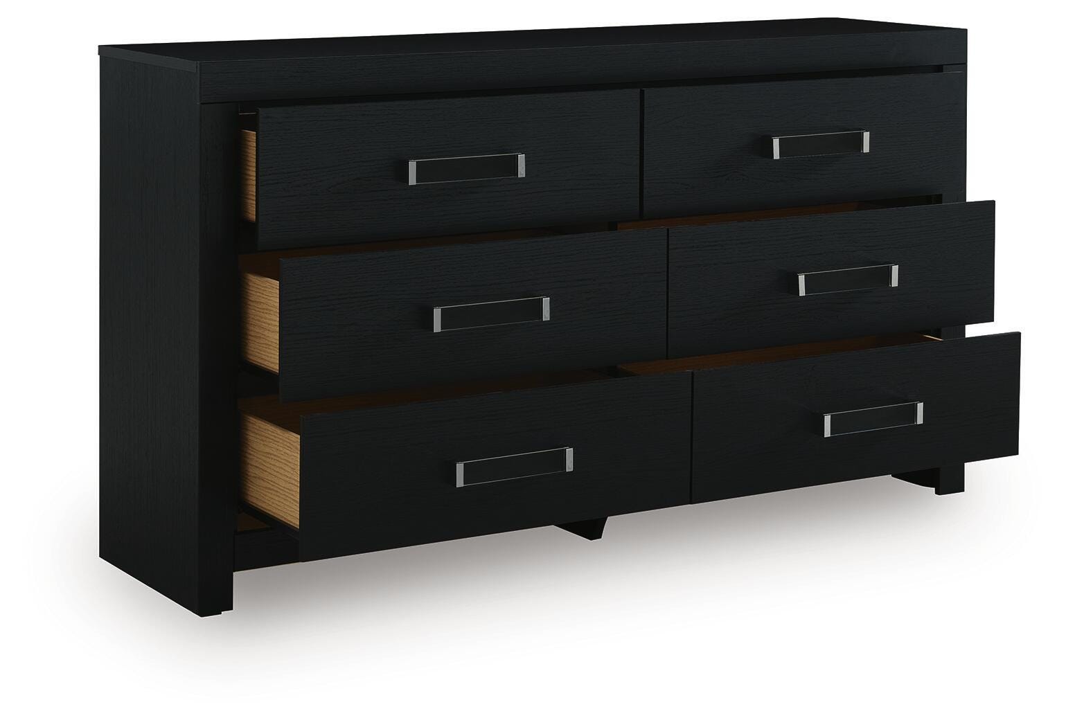 Maeling Upholstered Panel Bed, Dresser and Nightstand