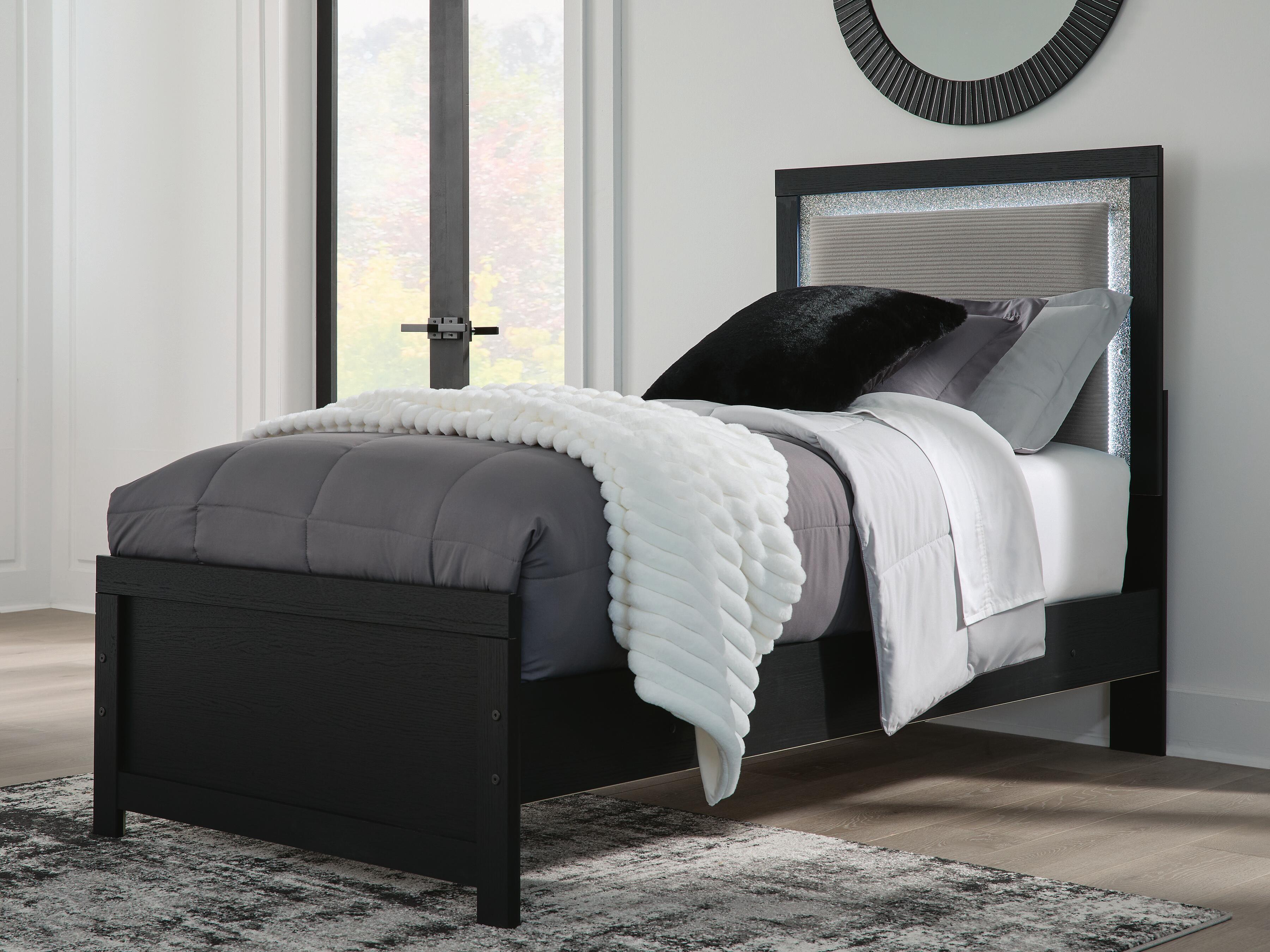 Maeling Upholstered Panel Bed