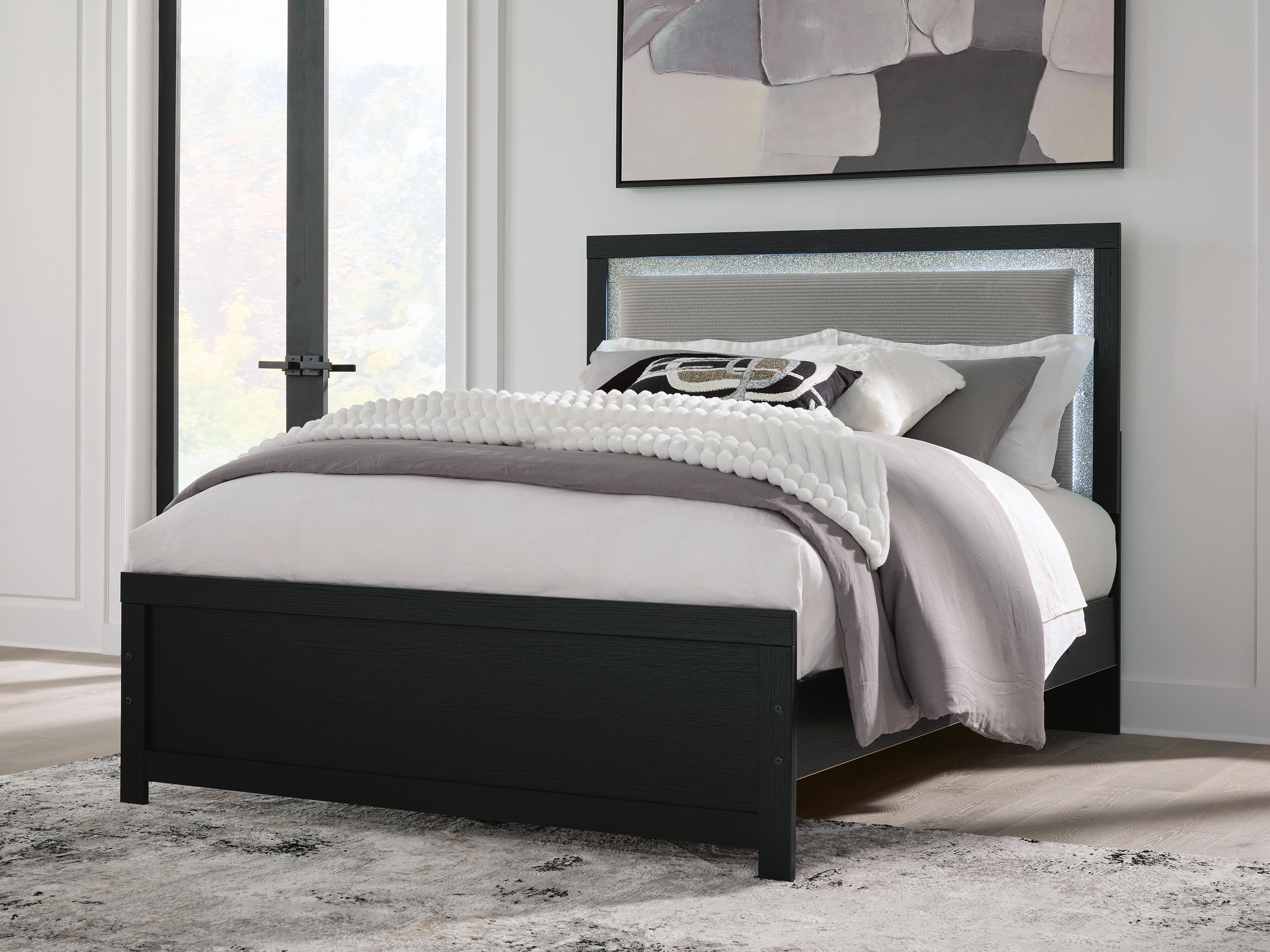 Maeling Upholstered Panel Bed