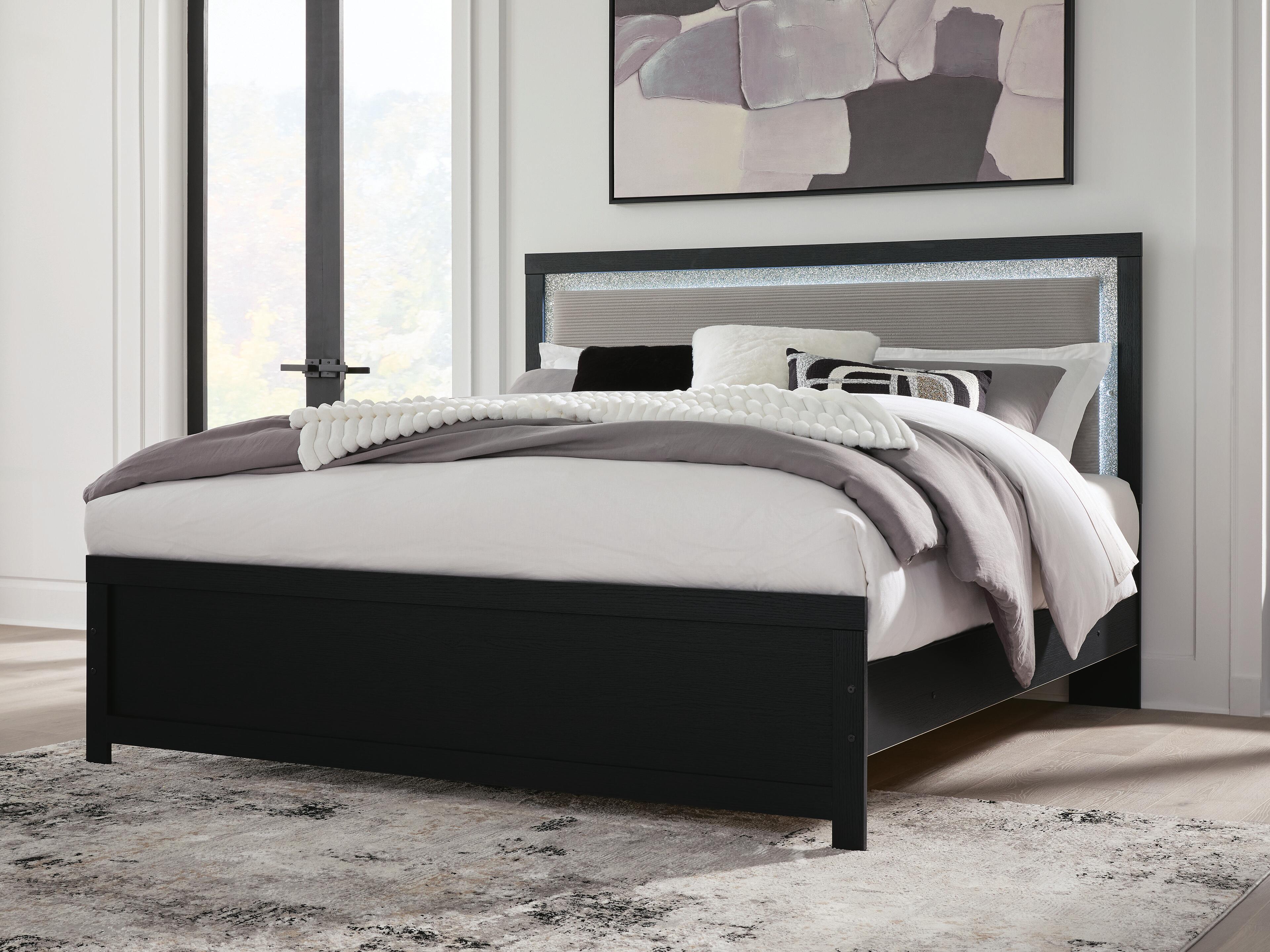 Maeling Upholstered Panel Bed