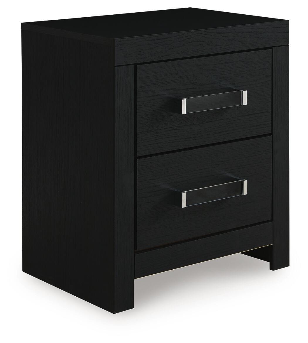 Maeling Upholstered Panel Bed, Dresser and Nightstand