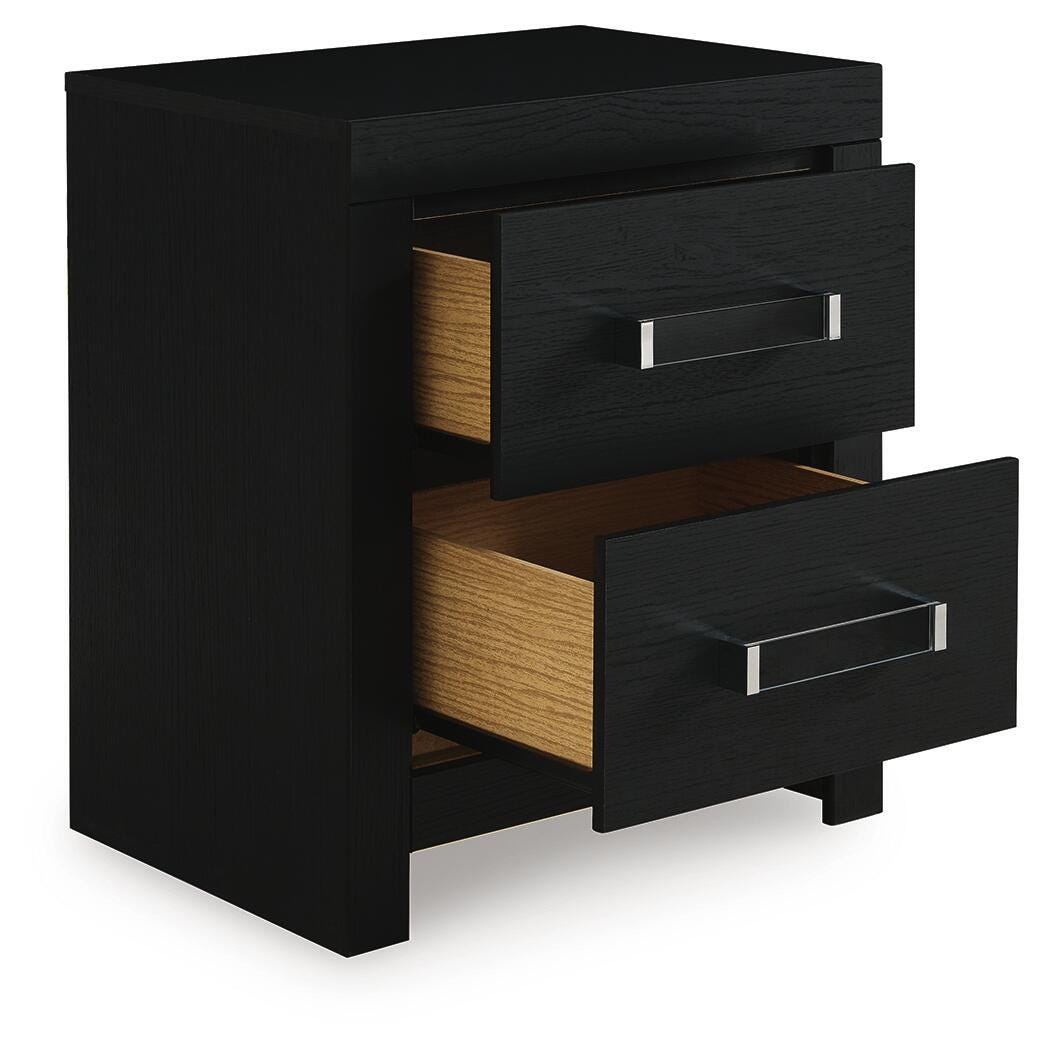 Maeling Upholstered Panel Bed, Dresser and Nightstand