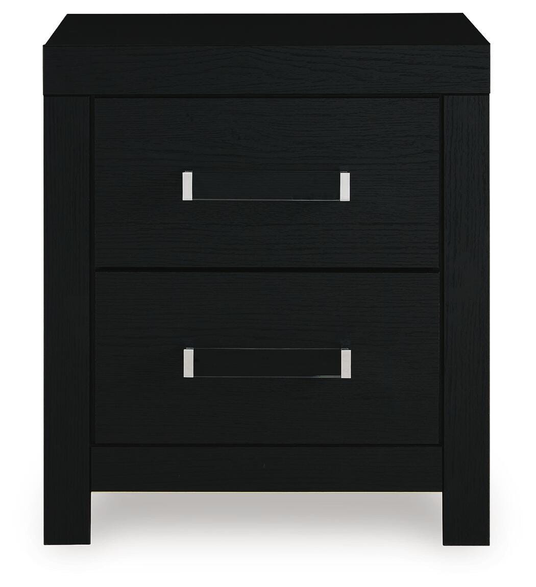 Maeling Upholstered Panel Bed, Dresser and Nightstand