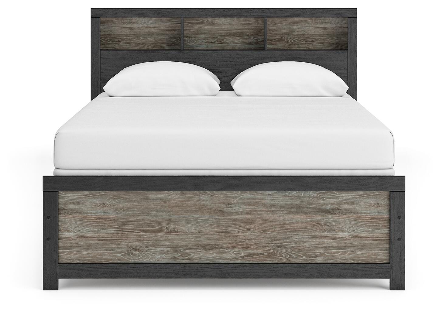 Broachmyn Bookcase Panel Bed, Dresser, Mirror and Nightstand