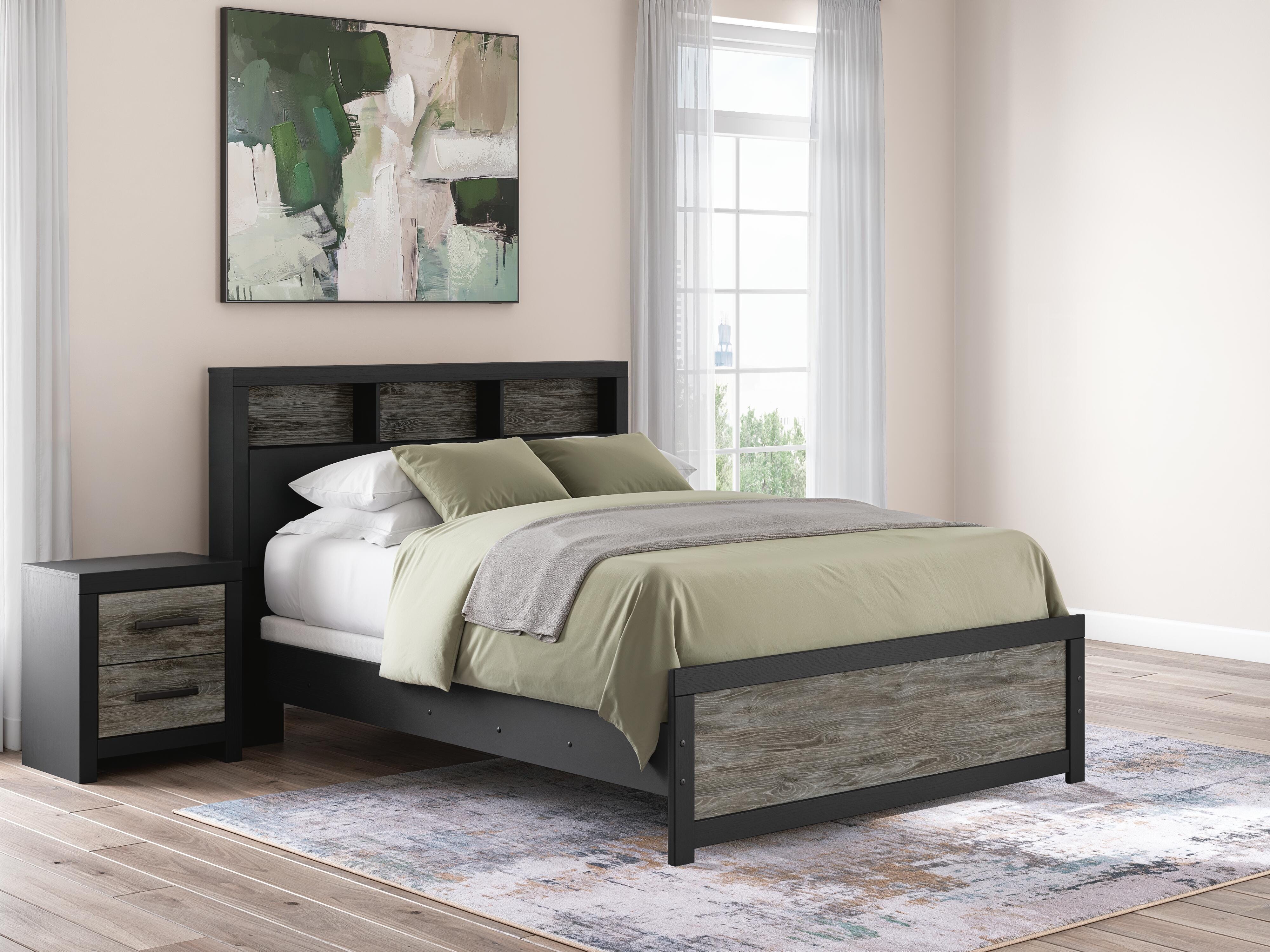 Broachmyn Bookcase Panel Bed