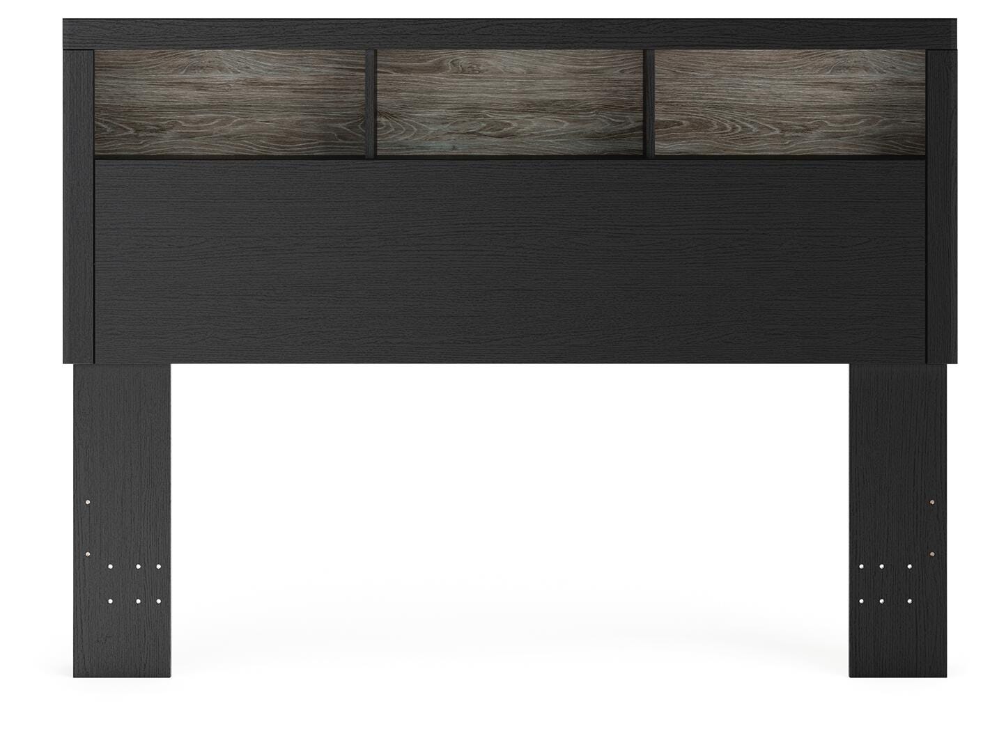 Broachmyn Lighted Bookcase Headboard