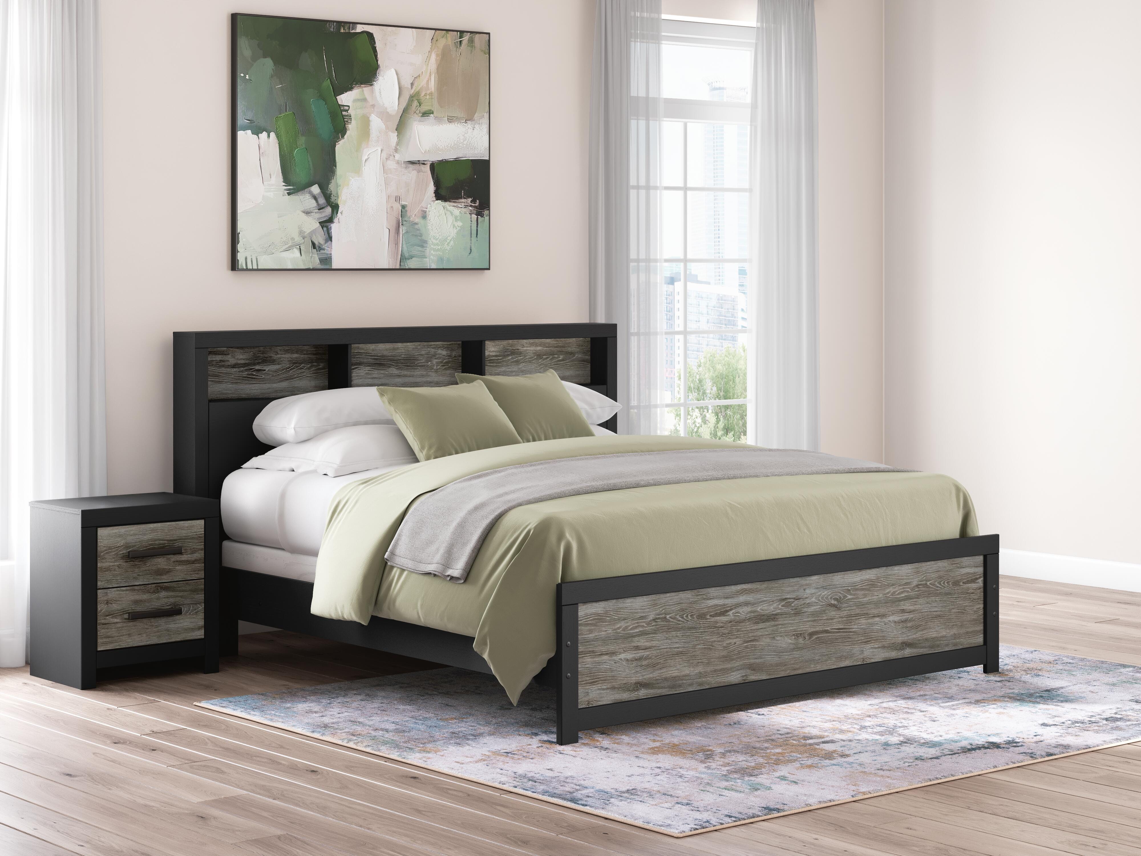 Broachmyn Bookcase Panel Bed