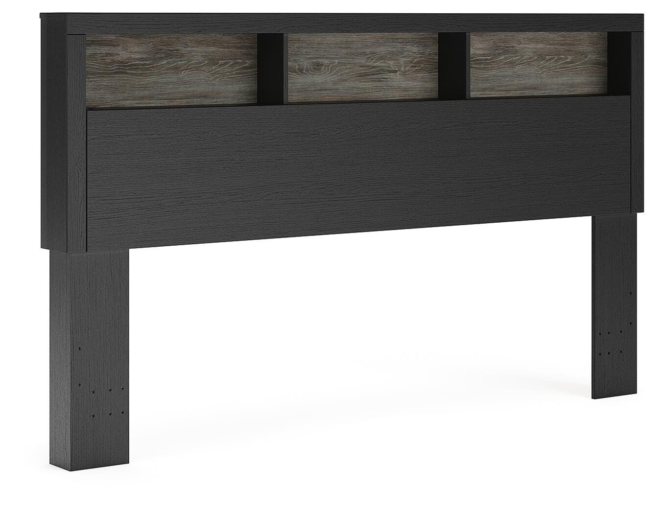 Broachmyn Lighted Bookcase Headboard
