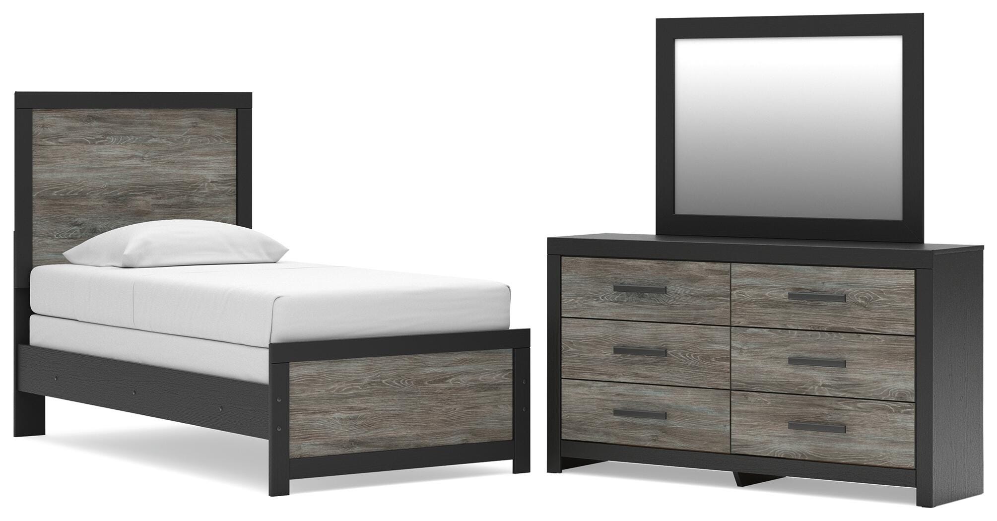 Broachmyn Panel Bed, Dresser and Mirror