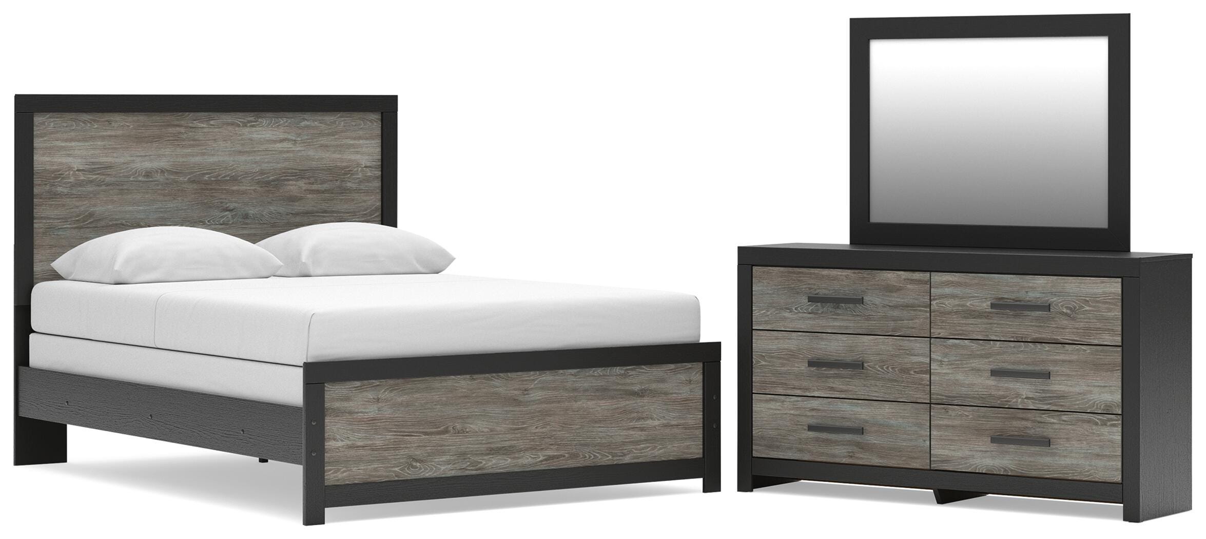Broachmyn Panel Bed, Dresser and Mirror