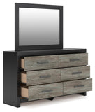 Broachmyn Bookcase Bed, Dresser and Mirror