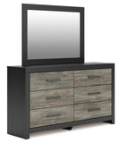 Broachmyn Bookcase Bed, Dresser and Mirror