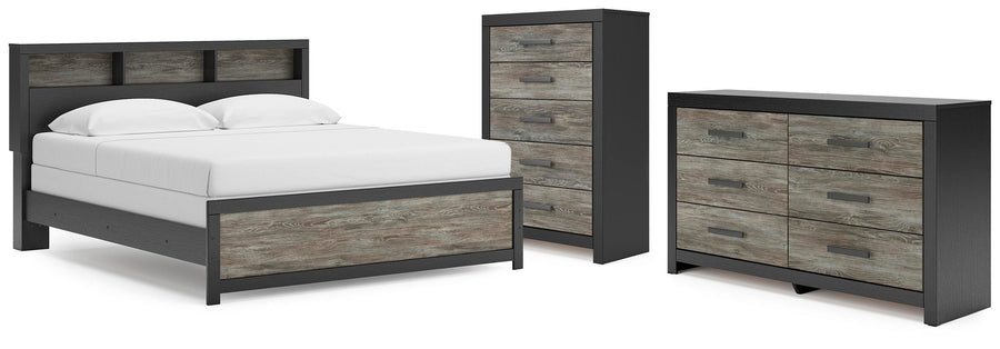 Broachmyn Panel Bed, Dresser and Chest