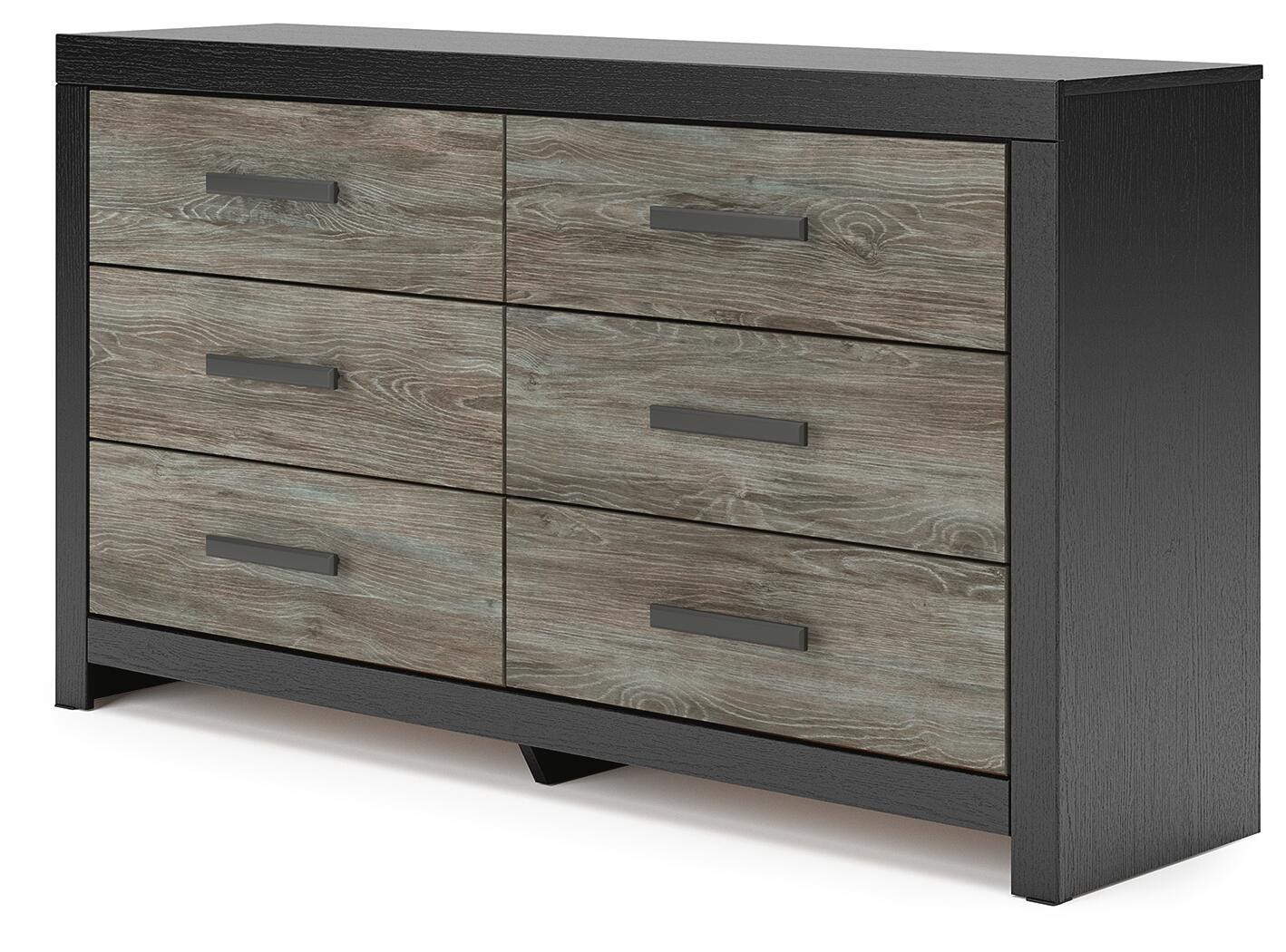 Broachmyn Bookcase Panel Bed, Dresser and Nightstand