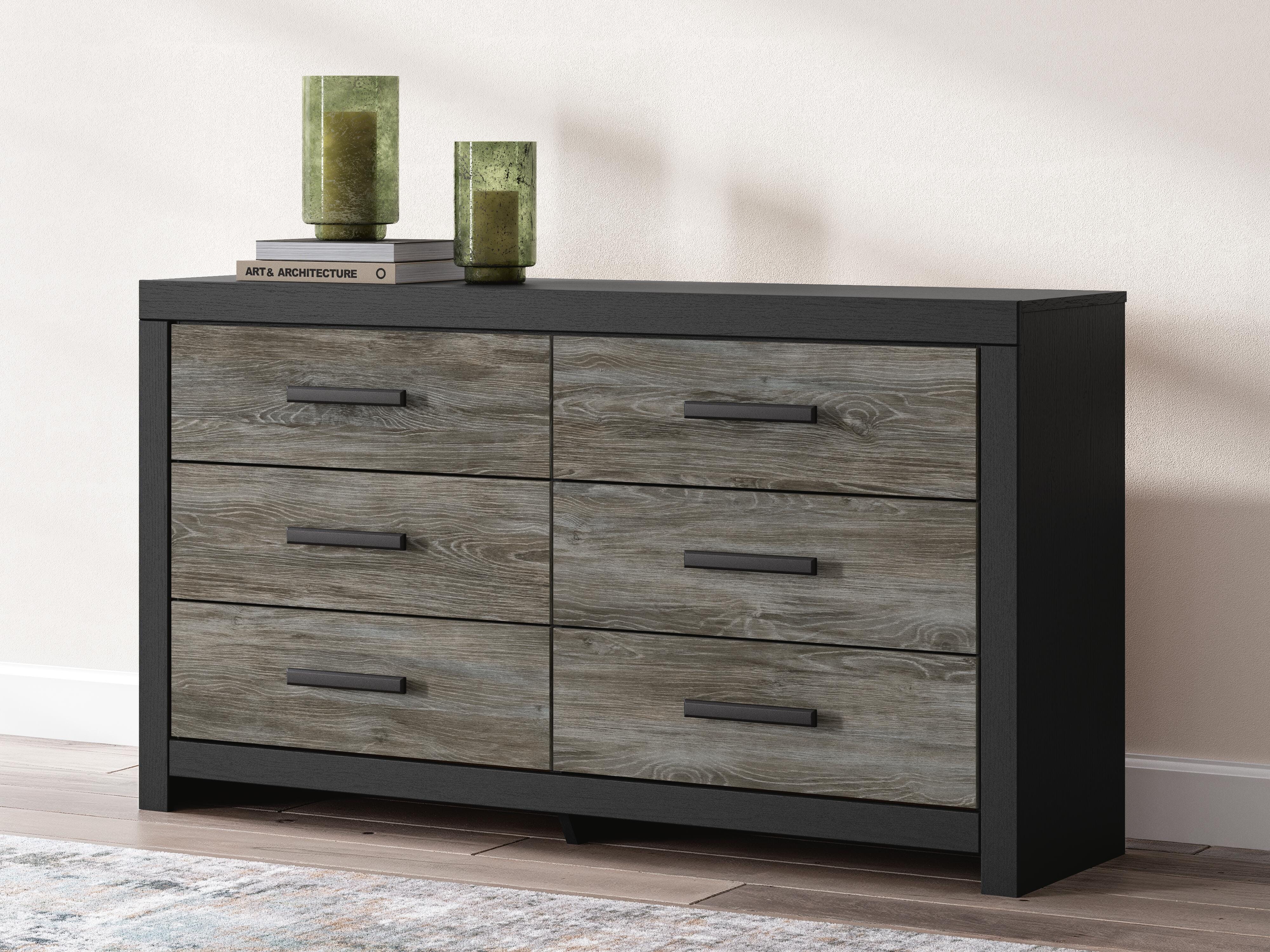 Broachmyn Bookcase Panel Bed, Dresser and Nightstand