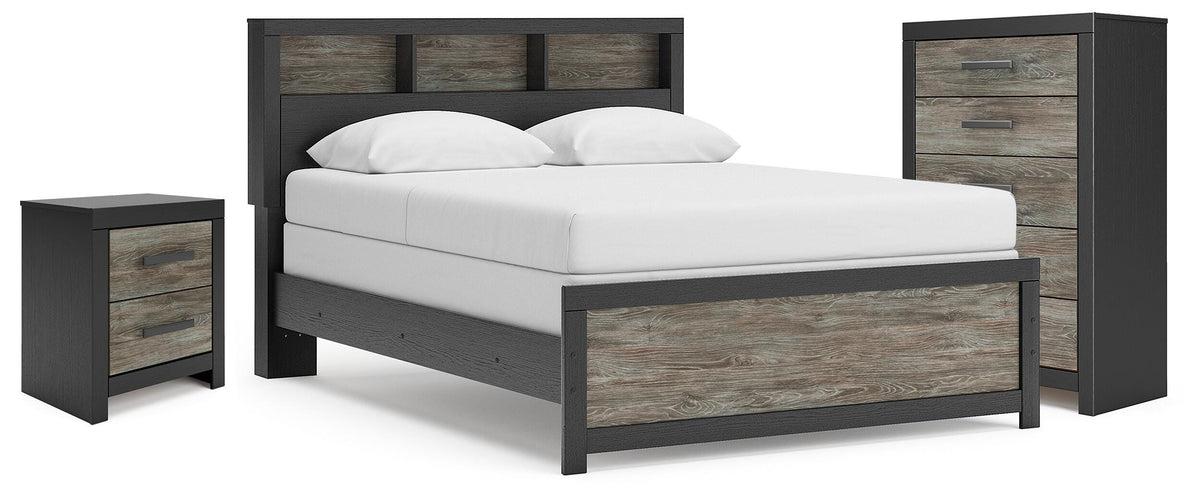Broachmyn Bookcase Bed, Chest and Nightstand