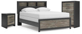 Broachmyn Bookcase Bed, Chest and Nightstand